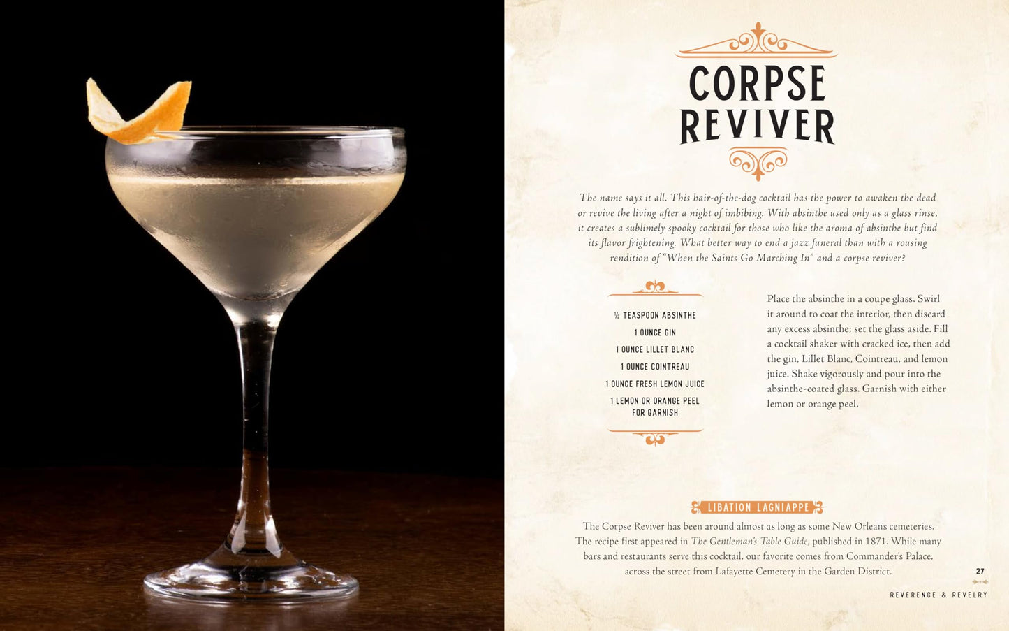 Hauntingly Good Spirits: New Orleans Cocktails to Die For